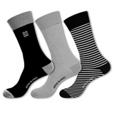 Serge Blanco dans notre boutique : Lot de 3 paires de chaussettes de ville en coton peigné - Livraison offerte