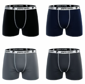 Lot de 4 boxers de la marque Pierre Cardin - Livraison offerte