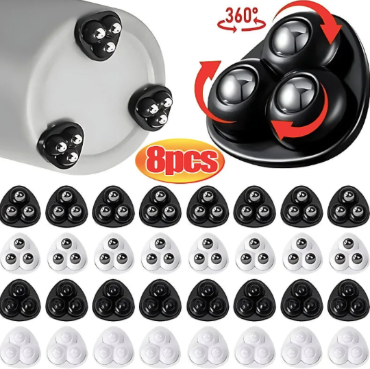 Lot De 4 Roulettes Auto-adhésives, Roues Pivotantes Pour