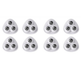 Lot de 8 Mini Roulettes Auto-Adhésives Universelles en Acier Inoxydable pour Meuble, Armoire, Poubelle… - Livraison offerte