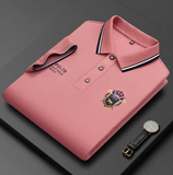 Polo à manches longues pour homme avec logo brodé - Livraison offerte