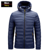 Doudoune Thermique Coupe-vent avec Capuche - Livraison offerte