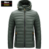 Doudoune Thermique Coupe-vent avec Capuche - Livraison offerte