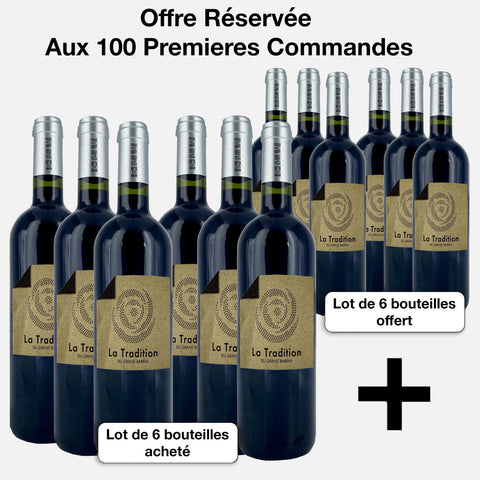 lot de 6 bouteilles château du Grand Barrail Cuvée Tradition + 6 bouteilles château du Grand Barrail Cuvée Tradition offertes