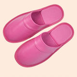 Pantoufles d’intérieur en cuir de vache pour homme et femme - Livraison offerte