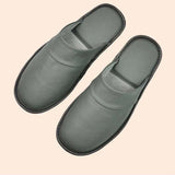 Pantoufles d’intérieur en cuir de vache pour homme et femme - Livraison offerte