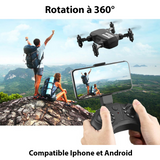 Mini drone 4K ultra HD avec caméra, commande wifi, télécommande et un support pour smartphone - Livraison offerte